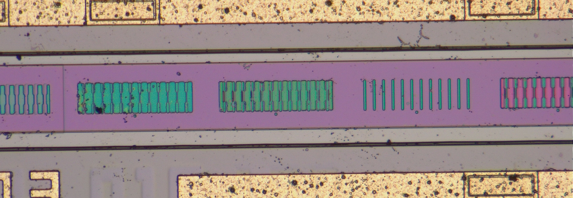 Aufnahme von Wafer mit Mikroskop